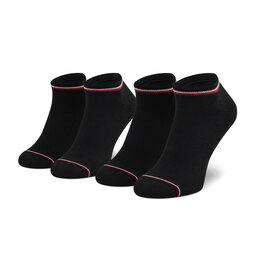 Tommy Hilfiger 2er-Set niedrige Herrensocken Tommy Hilfiger 100001093 Black 200