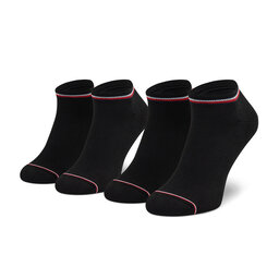 Tommy Hilfiger Комплект 2 чифта къси чорапи мъжки Tommy Hilfiger 100001093 Black 200