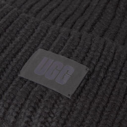 

Шапкa Ugg W Chunky Rib Knit Beanie W Pom 20165 Black, Чорний