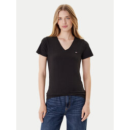 Tommy Jeans Tommy Jeans T-Shirt Tjw Skinny Stretch DW0DW09197 Schwarz Slim Fit
