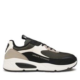 

Снікерcи Armani Exchange XUX121 XV540 M218 Dark Green/Off White, Чорний