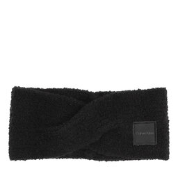 Calvin Klein Textilní čelenka Calvin Klein Modern Patch K60K612694 Černá
