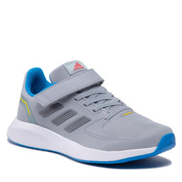adidas Schuhe adidas Runfalcon 2.0 El K HR1395 Halo Silver / Iron Metallic / Blue Rush