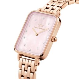 

Годинник Daniel Wellington Quadro DW00100621 Rose Gold/Rose Gold, Рожевий