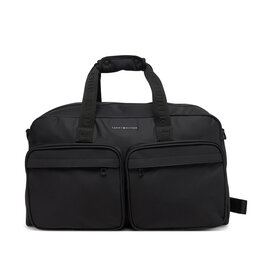 Tommy Hilfiger Táska Tommy Hilfiger Th Repreve Duffle AM0AM13362 Fekete