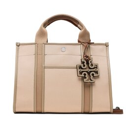 Tory Burch Geantă Tory Burch Twill Small Tory Tote 142577 Coy Pink 654