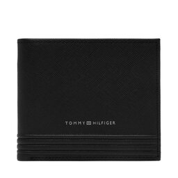 Tommy Hilfiger Μεγάλο Πορτοφόλι Ανδρικό Tommy Hilfiger Th Business Cc And Coin AM0AM13259 Μαύρο