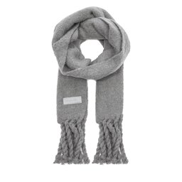 Tommy Hilfiger Šál Tommy Hilfiger Tommy Twist Scarf AW0AW15530 Šedá
