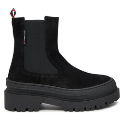 Tommy Jeans Челсі Tommy Jeans Tjw Foxing Chelsea Suede EN0EN02631 Чорний