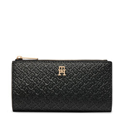 Tommy Hilfiger Geldbörse Tommy Hilfiger Th Icon Long Bifold Mono AW0AW18989 Schwarz