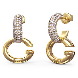Guess Σκουλαρίκια Guess JUBE04 521JW Χρυσό