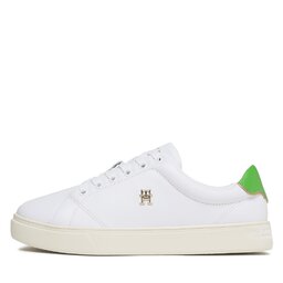 

Снікерcи Tommy Hilfiger Elevated Essential Court Sneaker FW0FW06965 White/Galvanicgreen, Білий