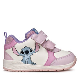 Geox Sneakersy Geox B Rishon Girl B460LA 000BC C0406 Bílá