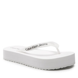 Calvin Klein Jeans Джапанки Calvin Klein Jeans Beach Sandal Flatform YW0YW00716 Bright White YAF