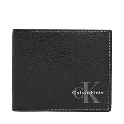 Calvin Klein Geldbörse Calvin Klein Bold Pebble Billfold W/ Coin LV04D1270G Schwarz