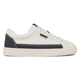 

Кеди Tory Burch Classic Court 80031 Ivory Canvas/Perfect Navy 101, Бежевий