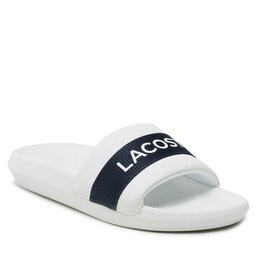 Lacoste Șlapi Lacoste Croco Slide 0721 1 Cfa 7-41CFA0011 Wht/Nvy