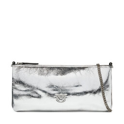 PINKO Borsetta Pinko Horizontal Flat AI 24-25 PCPL 102747 A1VB Argento