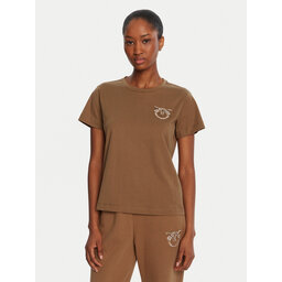 PINKO PINKO Camiseta Nambrone 103320 A2RN Marrón Regular Fit