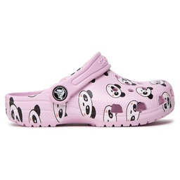 

Шльопанці Crocs Classic Panda Print Clog K 206999 Ballerina Pink, Рожевий