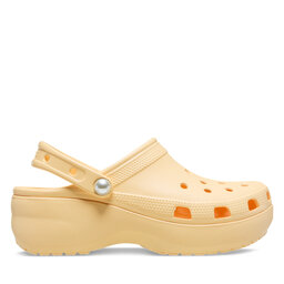 Crocs Şlapi Crocs Classic Platform Pearl Clog 211231 Auriu