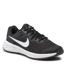 Nike Pantofi Nike Revolution 6 Nn (GS) DD1096 003 Black/White/Dk Smoke Grey