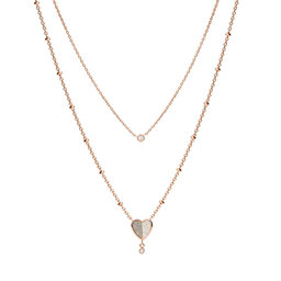 Fossil Náhrdelník Fossil Flutter Hearts JF03648791 Zlatá