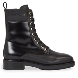 Calvin Klein Trapery Calvin Klein Rubber Sole Combat Boot Lg Wl HW0HW01715 Czarny