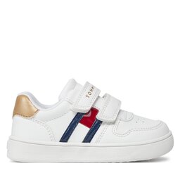 

Снікерcи Tommy Hilfiger Flag Low Cut Velcro Sneaker T1A9-32956-1355 M White/Platinum X048, Білий