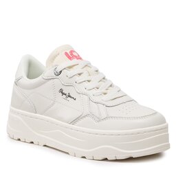 Pepe Jeans Сникърси Pepe Jeans Kore Love W PLS31473 Factory White 801