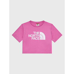 The North Face The North Face Marškinėliai Crop Easy NF0A83EU Rožinė Regular Fit