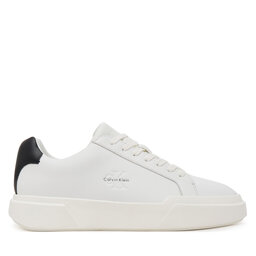 Calvin Klein Laisvalaikio batai Calvin Klein Chunky Cupsole Laceup Lth YM0YM01344 Balta