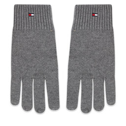 Tommy Hilfiger Herrenhandschuhe Tommy Hilfiger Essential Flag Knitted Gloves AM0AM11048 Mid Grey Heather P03