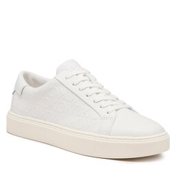 Calvin Klein Sportcipő Calvin Klein Low Top Lace Up Mono Hf HM0HM01068 Triple White 0K4