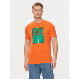 United Colors Of Benetton United Colors Of Benetton Póló 3P7XU108X Narancssárga Regular Fit