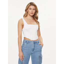 Guess Guess Top Sia W4GH47 WDEE2 Blanco Regular Fit
