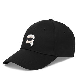 KARL LAGERFELD Czapka z daszkiem KARL LAGERFELD A1W33037 Czarny