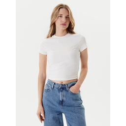 Tommy Jeans Tommy Jeans Póló Script DW0DW20910 Ekru Slim Fit