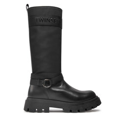 TWINSET Čižmy TWINSET Stivale 242GCJ S Čierna