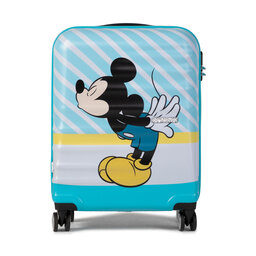 American Tourister Mała Twarda Walizka American Tourister Wavebreaker Disney 85667-8624-1CNU Mickey Blue Kiss
