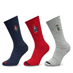 Polo Ralph Lauren Комплект 3 чифта дълги чорапи мъжки Polo Ralph Lauren 449958862001 Цветен