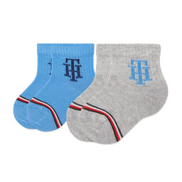 Tommy Hilfiger Ankelstrumpor barn 2-pack Tommy Hilfiger 701220276 Blue Combo 003