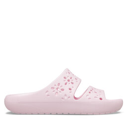 Crocs Klapki Crocs Classic Floral Cutout Sandal 210966 Różowy