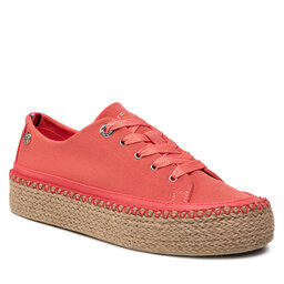 Tommy Hilfiger Espadrile Tommy Hilfiger Rope Vulc Sneaker FW0FW06461 Crystal Coral XKL