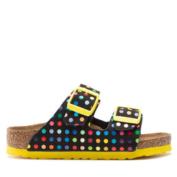 

Шльопанці Birkenstock Arizona Rivet Logo Kids 1023399 Digital Dots Black, Чорний