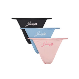 Juicy Couture Juicy Couture Набір з 3 пар стрінгів JCTUS125960 Кольоровий