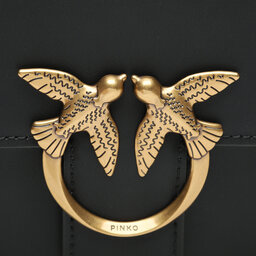 

Сумка Pinko Love Bell Classic AI 23-24 PLTT 100046 A14P Nero/Antique Gold Z99Q, Чорний