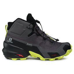 

Трекінгові черевики Salomon Cross Hike Mid Gtx GORE-TEX 411186 26 G0 Magnet/Black/Lime Punch, Сірий