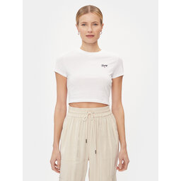 Tommy Jeans Tommy Jeans T-Shirt Script DW0DW17366 Weiß Slim Fit