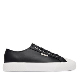 Calvin Klein Sneakers aus Stoff Calvin Klein Vulc Lace Up Low Lth HW0HW03077 Schwarz